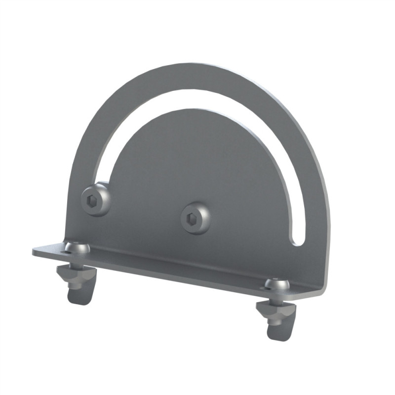 Kit équerre orientable profilé aluminium - Rainure 8 mm - 130 mm - 8 45