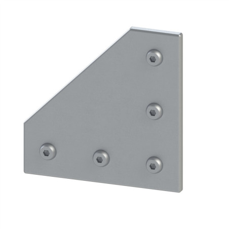 Kit plaque de connexion profilé aluminium - 45x90 mm - V2 - 8 45
