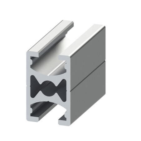 Profilé aluminium d'encadrement – Rainure 8 mm – 30x19 mm