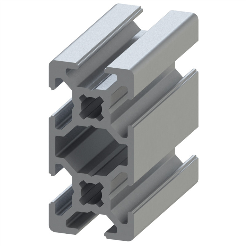 Profilé aluminium (Barre de 3 m) – Rainure 6 mm – 40x20 mm - Léger