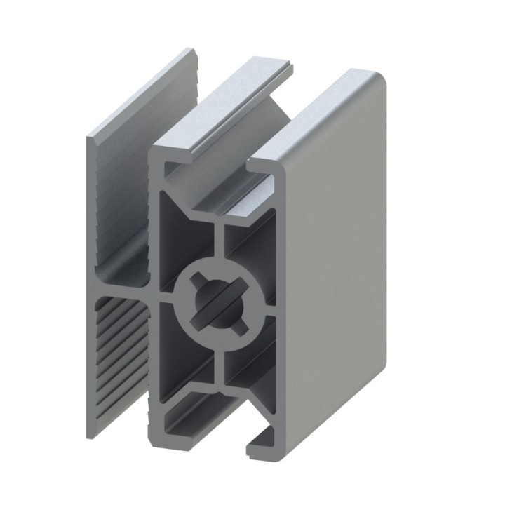 Profilé aluminium (Barre de 6 m) – Rainure 8 mm – 45x30 mm - WG40 - Léger