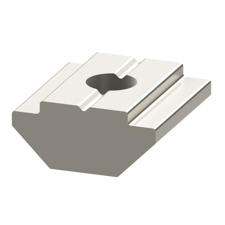 Ecrou coulisseau profilé aluminium 6 St (Boîte de 100 unités) – Taraudage M4 - Rainure 6 mm