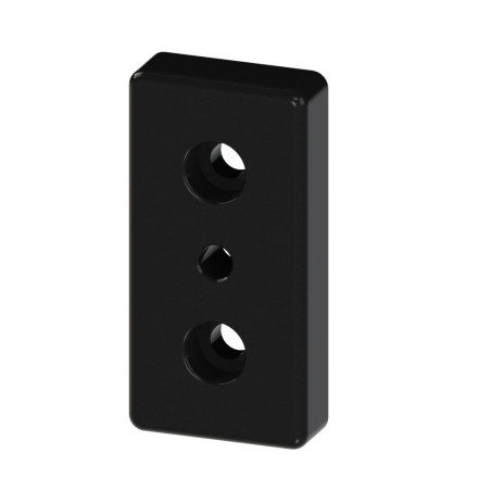 Plaque de base profilé aluminium (Boîte de 10 unités) - 8 mm – Section 90x45 mm - M10