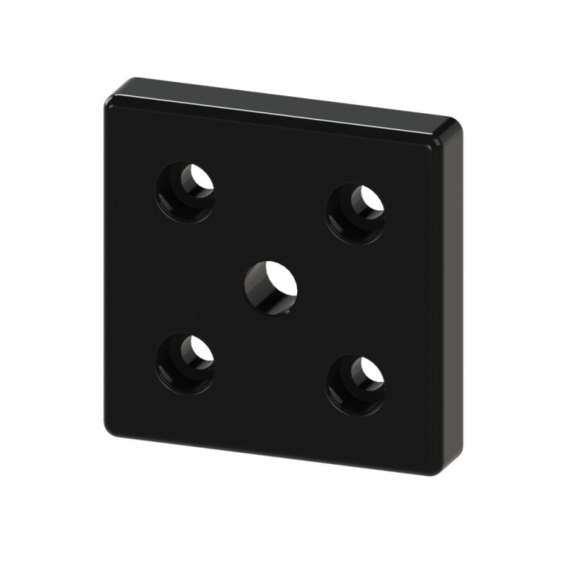 Plaque de base profilé aluminium (Boîte de 10 unités) - 8 mm – Section 90x90 mm - M16