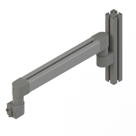 Bras articulé - Support vertical - 8 mm - 40x370 mm