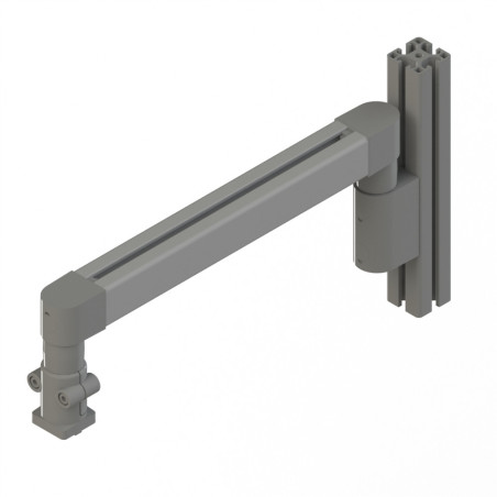 Bras articulé - Support horizontal - 8 mm 40x370 mm - Lourd