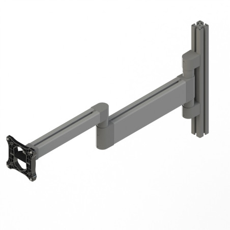 Bras articulÃ© - Double - Support vertical - 8 mm - 40x695 mm