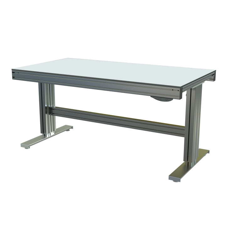 Poste de travail - 1500x700 mm - Electrique - 2 colonnes