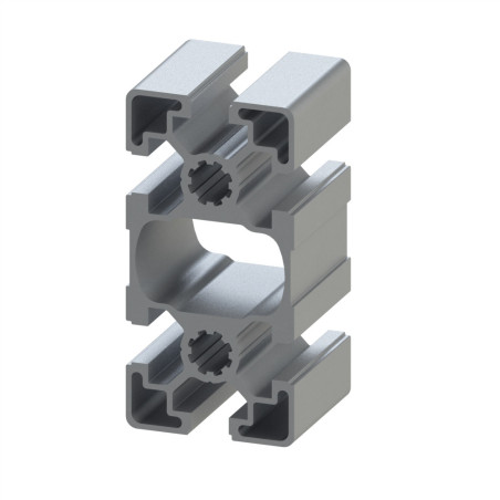Profilé aluminium (5 barres de 6 m) – Rainure 10 mm – 90x45 mm – Léger