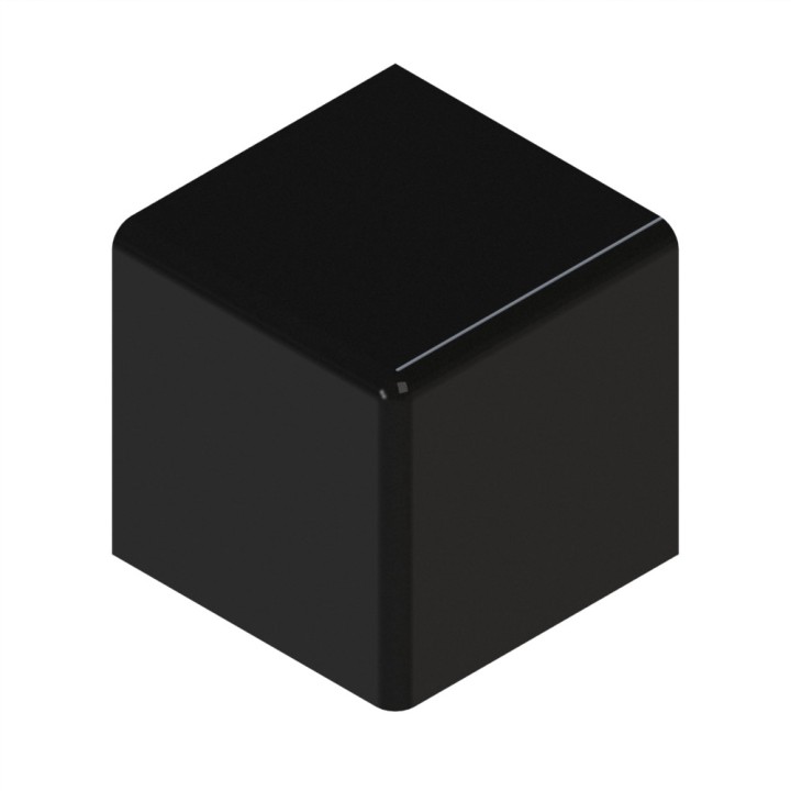 Cache raccord d’angle profilé aluminium – 10 mm – 45x45x45 mm