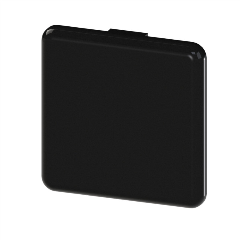 Embout profilé aluminium – Rainure 10 mm – Section 45x45 mm - Noir