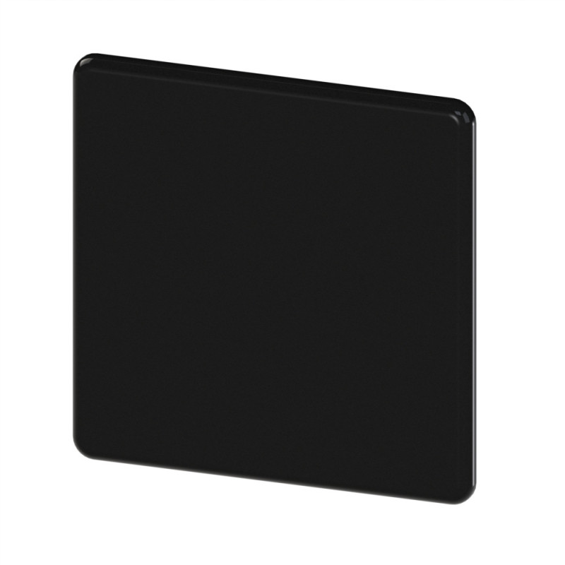 Embout profilé aluminium – Rainure 10 mm – Section 90x90 mm - Noir