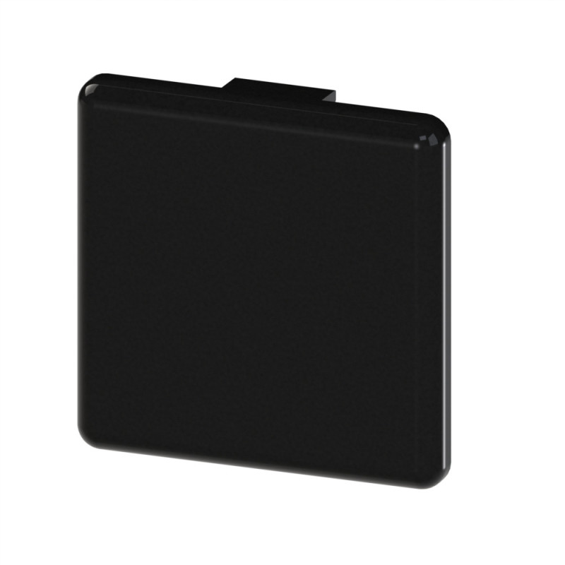 Embout profilé aluminium – Rainure 8 mm – Section 30x30 mm - Noir