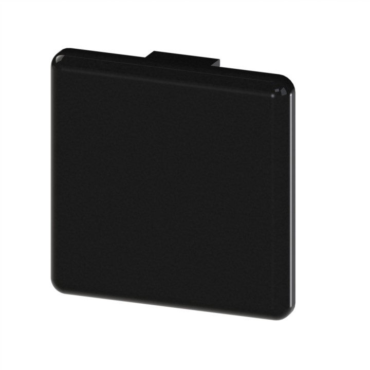 Embout profilé aluminium – Rainure 8 mm – Section 30x30 mm - Noir