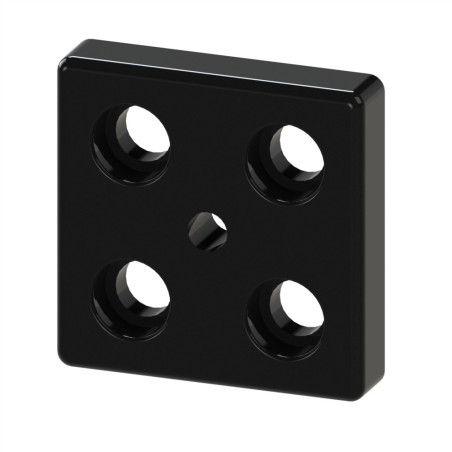 Plaque de base profilé aluminium - 10 mm – Section 80x80 mm - M12