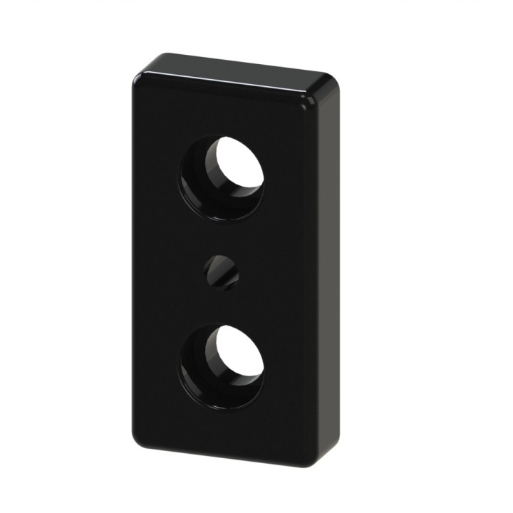 Plaque de base profilé aluminium - 10 mm – Section 90x45 mm - M10