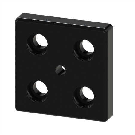 Plaque de base profilé aluminium - 10 mm – Section 90x90 mm - M12