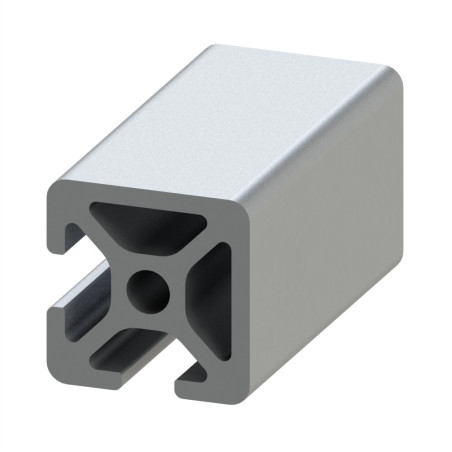 Profilé aluminium (Coupe max 3 m) – Rainure 5 mm – Section 20x20 mm- 2N90 - Elcom shop