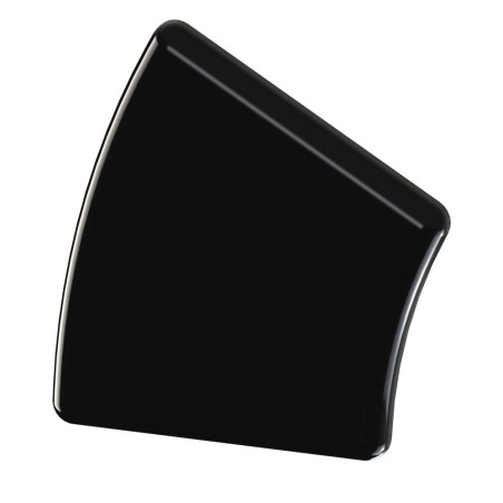 Embout profilé aluminium – Rainure 10 mm – Section R45/90-30° - Noir