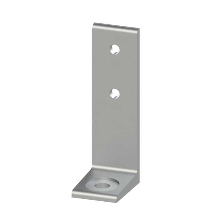 Equerre de fixation au sol profilé aluminium – Al - Simple - 45