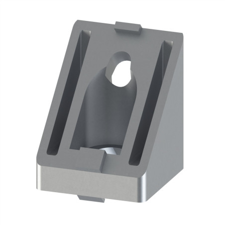 Equerre de renfort profilé aluminium – Rainure 10 mm – 45-45°
