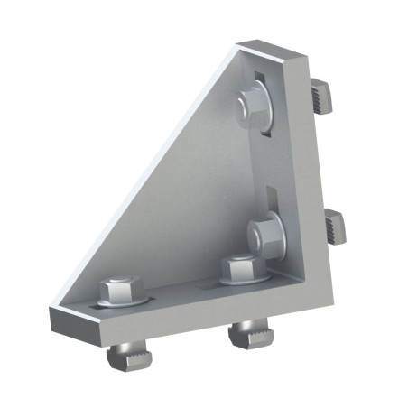 Kit équerre profilé aluminium – Rainure 10 mm – Section 90x90x45 mm - Al