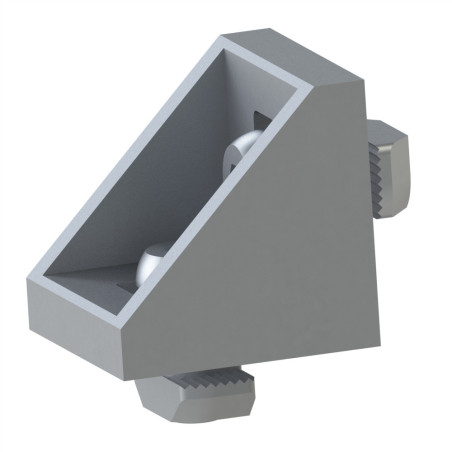 Kit équerre profilé aluminium – Rainure 8 mm – Section 30x30 mm - Zn
