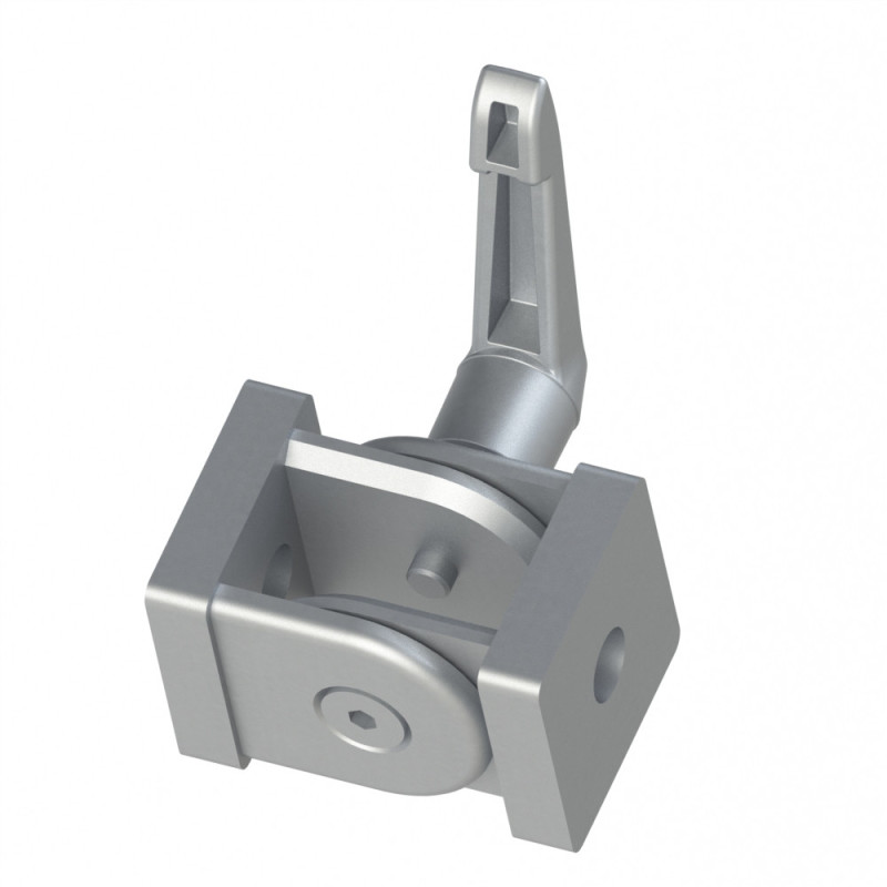 Articulation profilé aluminium – Rainure 8 mm – 30x30 mm - A blocage
