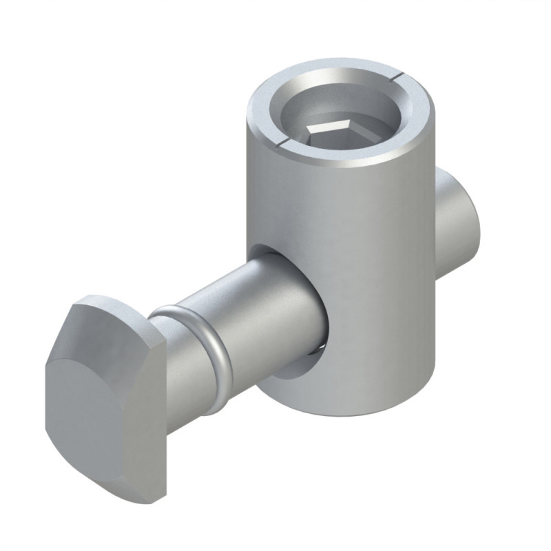 Fixation centrale standard profilé aluminium – Rainure 10 mm - 10 45