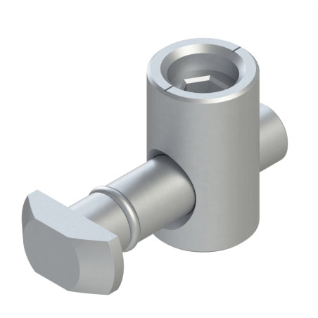 Fixation centrale standard profilé aluminium – Rainure 10 mm - 10 45 - 90°