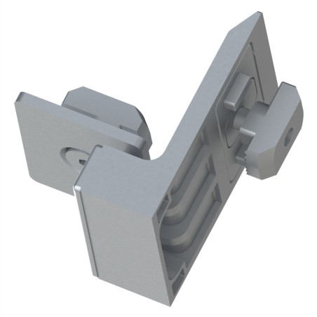 Kit butée de porte profilé aluminium - Rainure 10 mm - Aimantée - 10 45