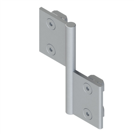 Kit charnière profilé aluminium - 40x40 mm – Al – PP4 - 10 40