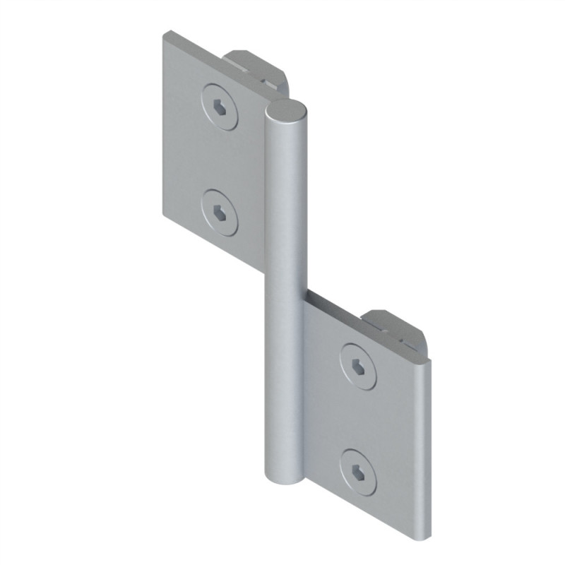 Kit charnière profilé aluminium - 45x45 mm – Al – PP0 - 10 45