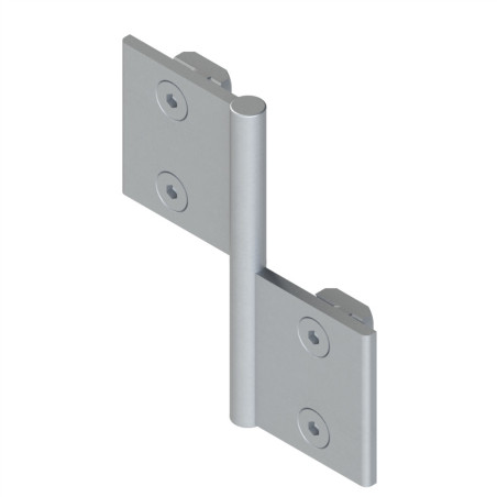 Kit charnière profilé aluminium – 45x45 mm – Al – PP4 - 10 45