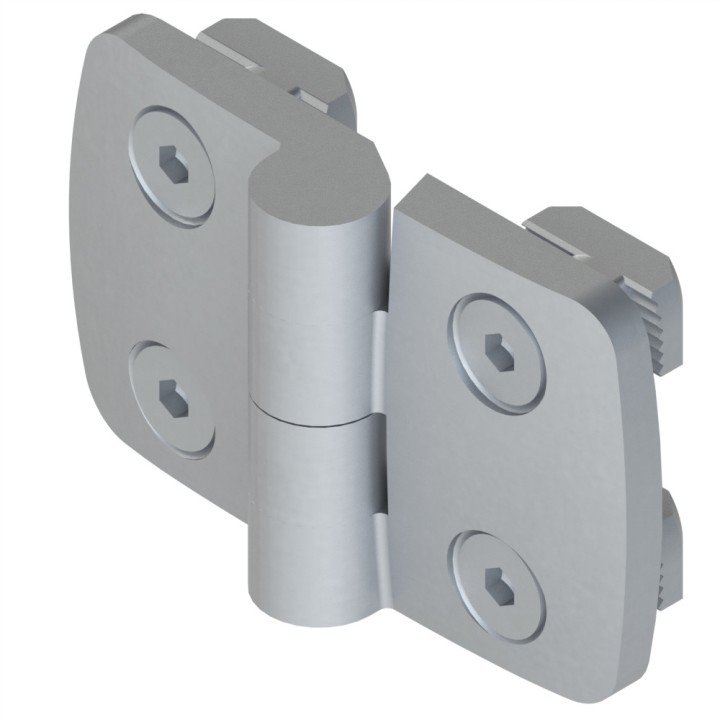Kit charnière profilé aluminium – Al - 40x40mm - 10 40