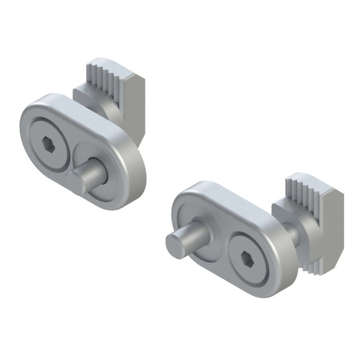 Kit fixation poignée profilé aluminium – Al – 120/160 - 10 40