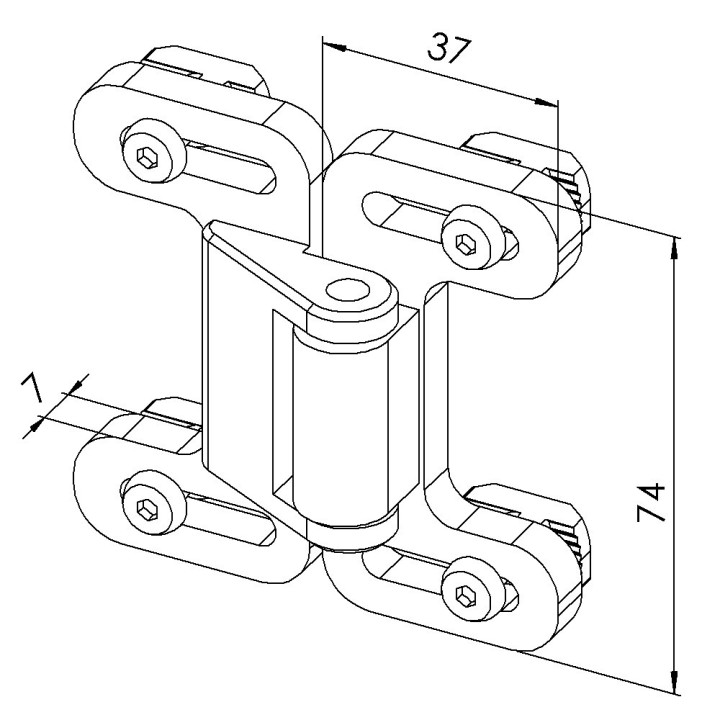 Kit loquet à bille profilé aluminium – PA - 40 - 10 45