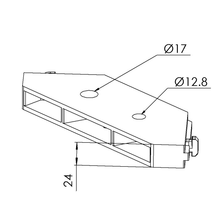 Kit plaque de renfort de fixation au sol profilé – 8 mm - 10 45