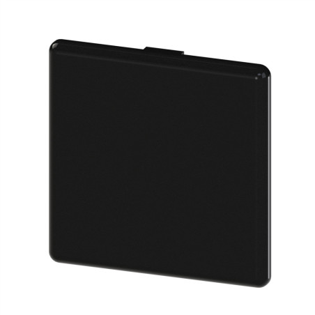 Embout profilé aluminium (Boîte de 50 unités) – Rainure 10 mm – Section 60x60 mm - Noir