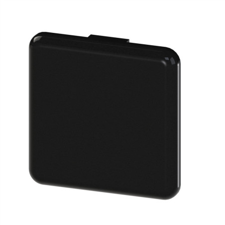 Embout profilé aluminium (Boîte de 100 unités) – Rainure 10 mm – Section 40x40 mm - Noir