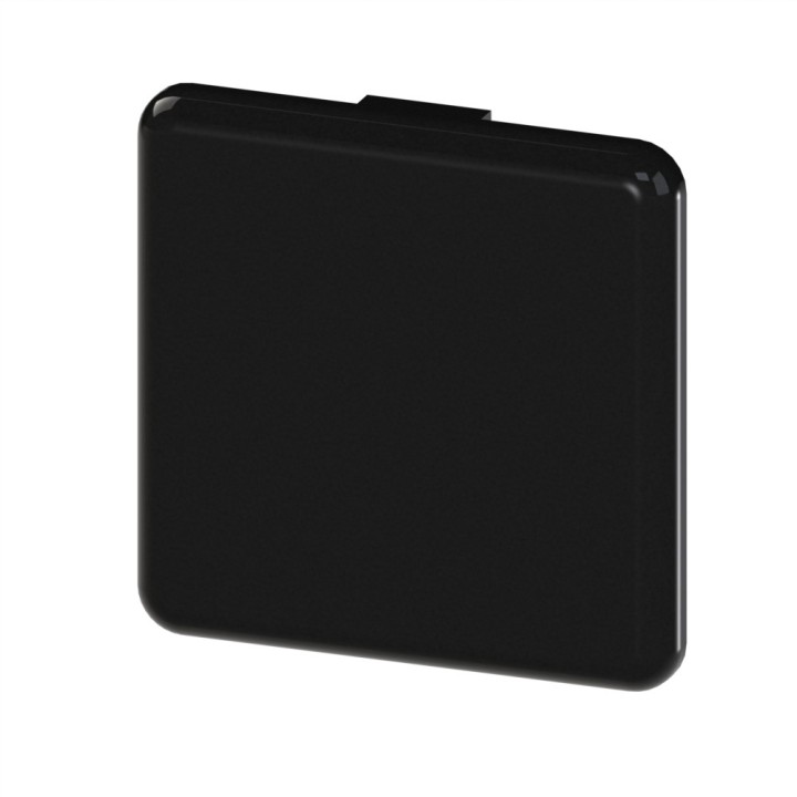 Embout profilé aluminium (Boîte de 100 unités) – Rainure 10 mm – Section 45x45 mm - Noir