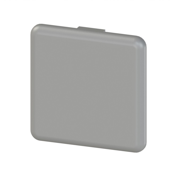 Embout profilé aluminium (Boîte de 100 unités) – Rainure 10 mm – Section 45x45 mm - Gris