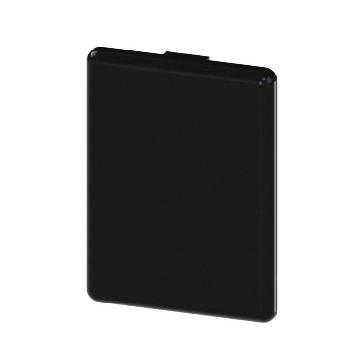 Embout profilé aluminium (Boîte de 100 unités) – Rainure 10 mm – Section 60x45 mm - Noir