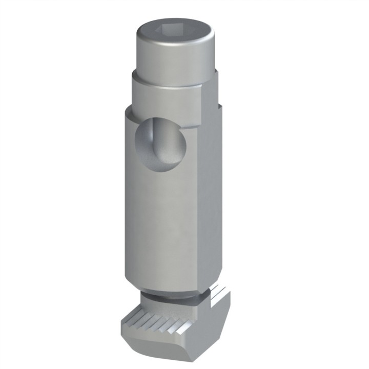 Fixation automatique profilé aluminium (Boîte de 100 unités) – Rainure 8 mm - 10 45