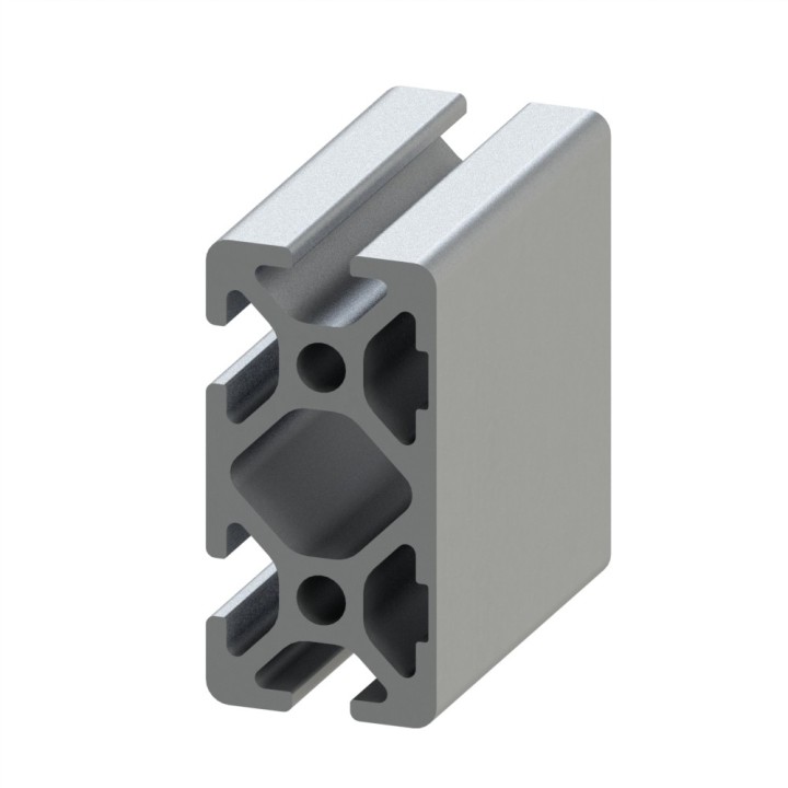 Profilé aluminium (Coupe max 3 m) – Rainure 5 mm – Section 40x20 mm - 2N - Elcom shop