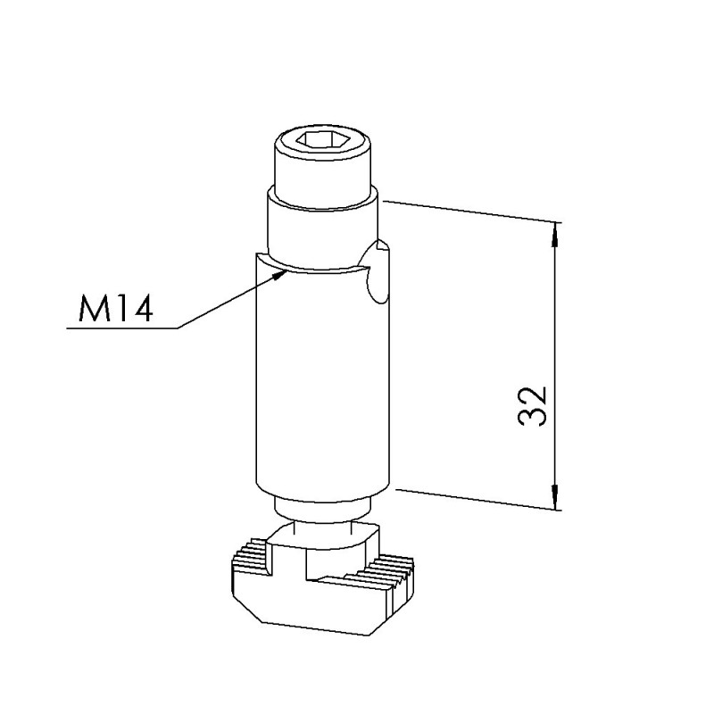 Fixation automatique profilé aluminium (Boîte de 100 unités) – Rainure 10 mm - 10 45 - Léger