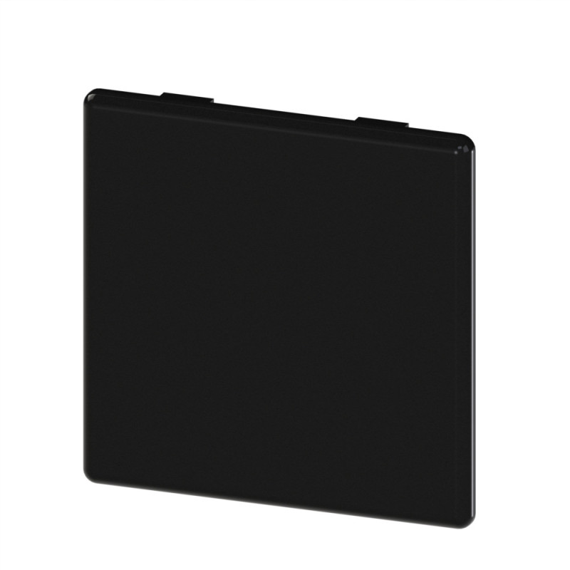 Embout profilé aluminium (Boîte de 10 unités) – Rainure 10 mm – Section 80x80 mm - Noir
