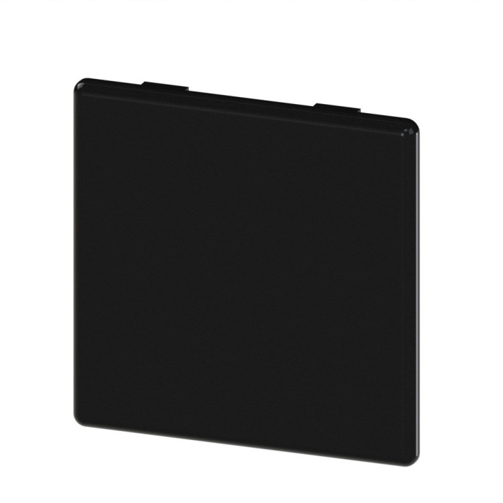 Embout profilé aluminium (Boîte de 10 unités) – Rainure 10 mm – Section 80x80 mm - Noir
