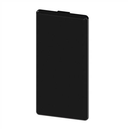 Embout profilé aluminium (Boîte de 10 unités) – Rainure 10 mm – Section 90x45 mm - Noir