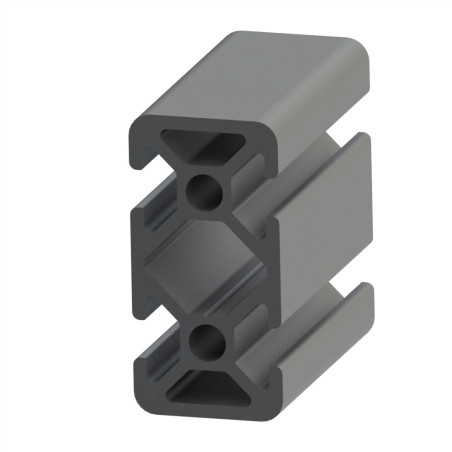 Profilé aluminium (Coupe max 3 m) – Rainure 5 mm – Section 40x20 mm - 2N180 - Elcom shop